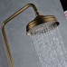 Rozin Bathroom 2 Knobs Mixing Rainfall Shower Faucet Unit with Handheld Sprayer Antique Brass - B077B64MLT